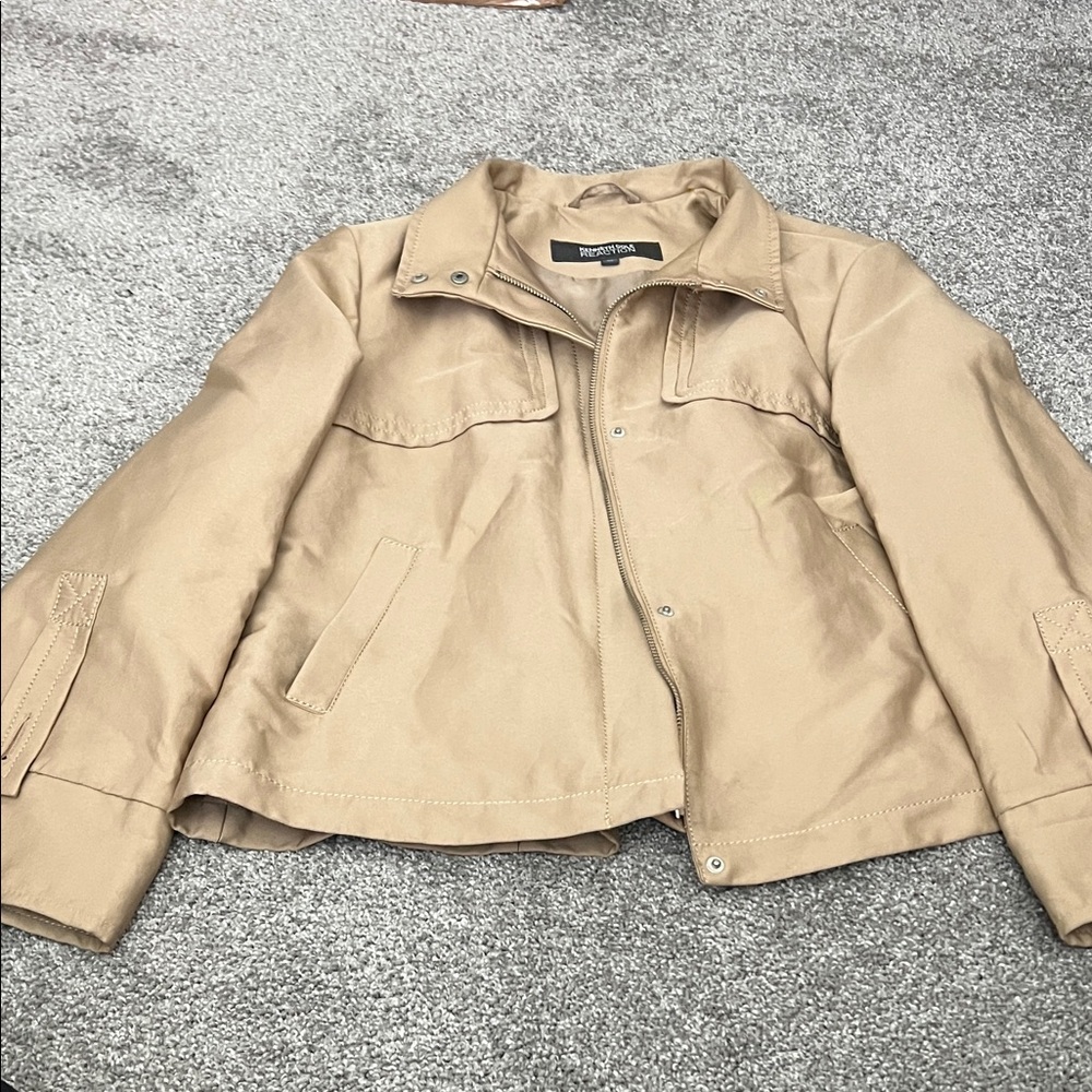 Reaction Kenneth Cole Beige Utility Jacket
